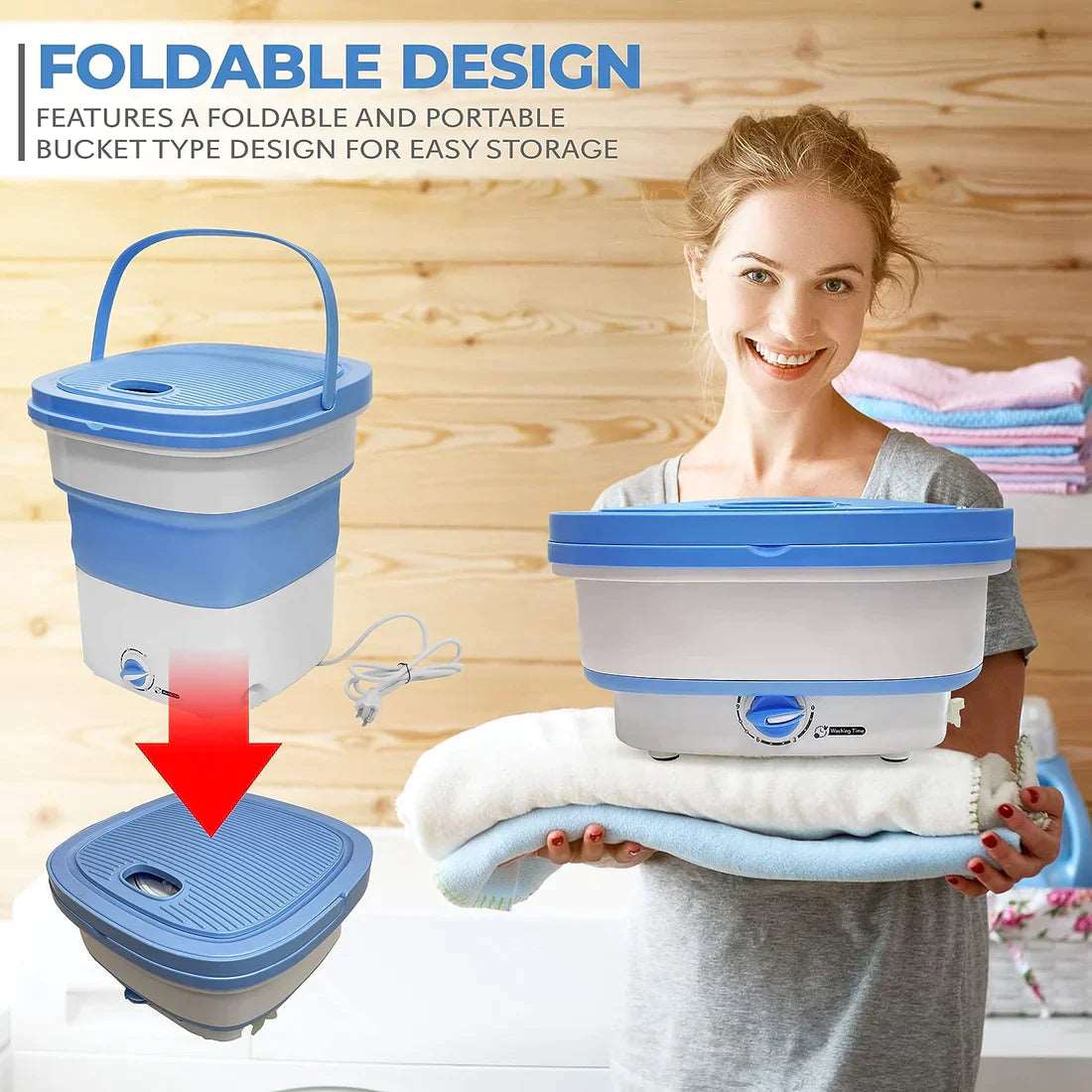 FOLDABLE MINI WASHING MACHINE