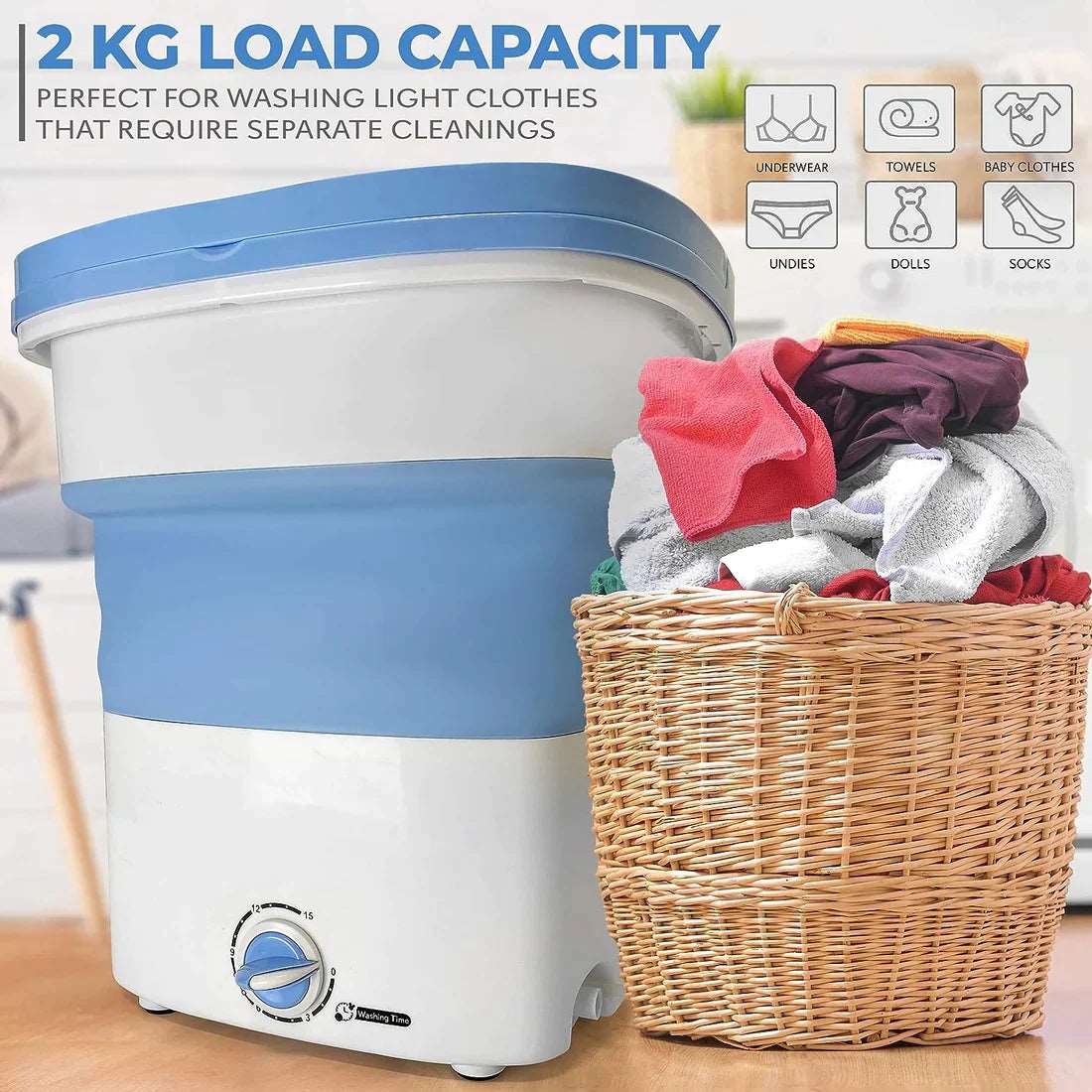 FOLDABLE MINI WASHING MACHINE