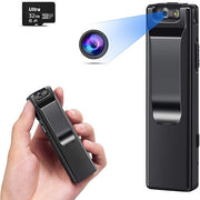 Mini Body Camera & Clips 1080P Small Micro Camera Audio Video Wearable Portable